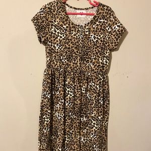 Girls leopard print dress